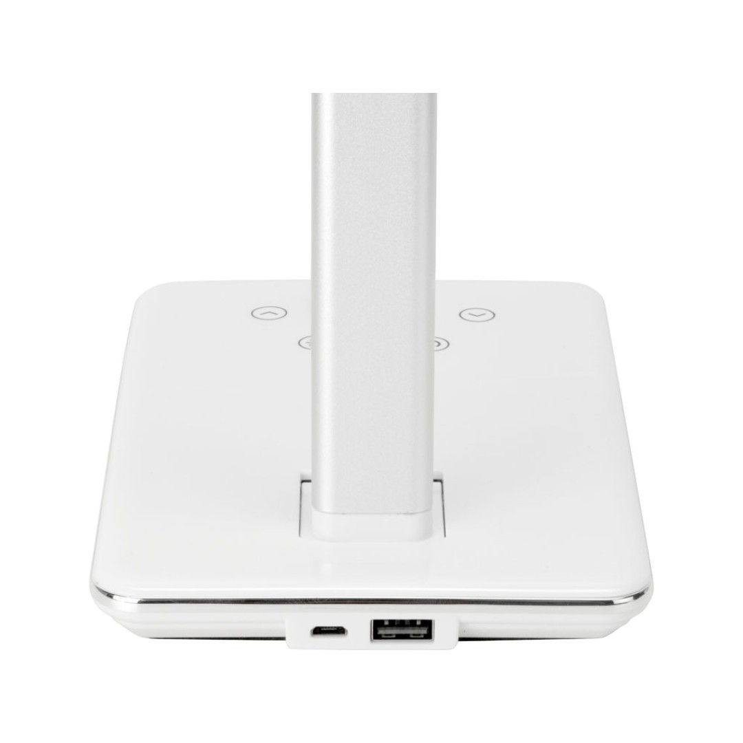 Настольная лампа с функцией беспроводной зарядки "Starline", белый (P)