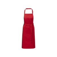 Фартук Andrea плотностью 240 г/м2 с регулируемой завязкой на шее - Красный