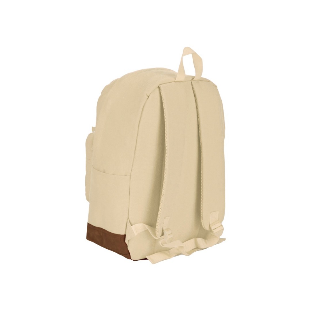 Рюкзак Shammy с эко-замшей для ноутбука 15", молочный