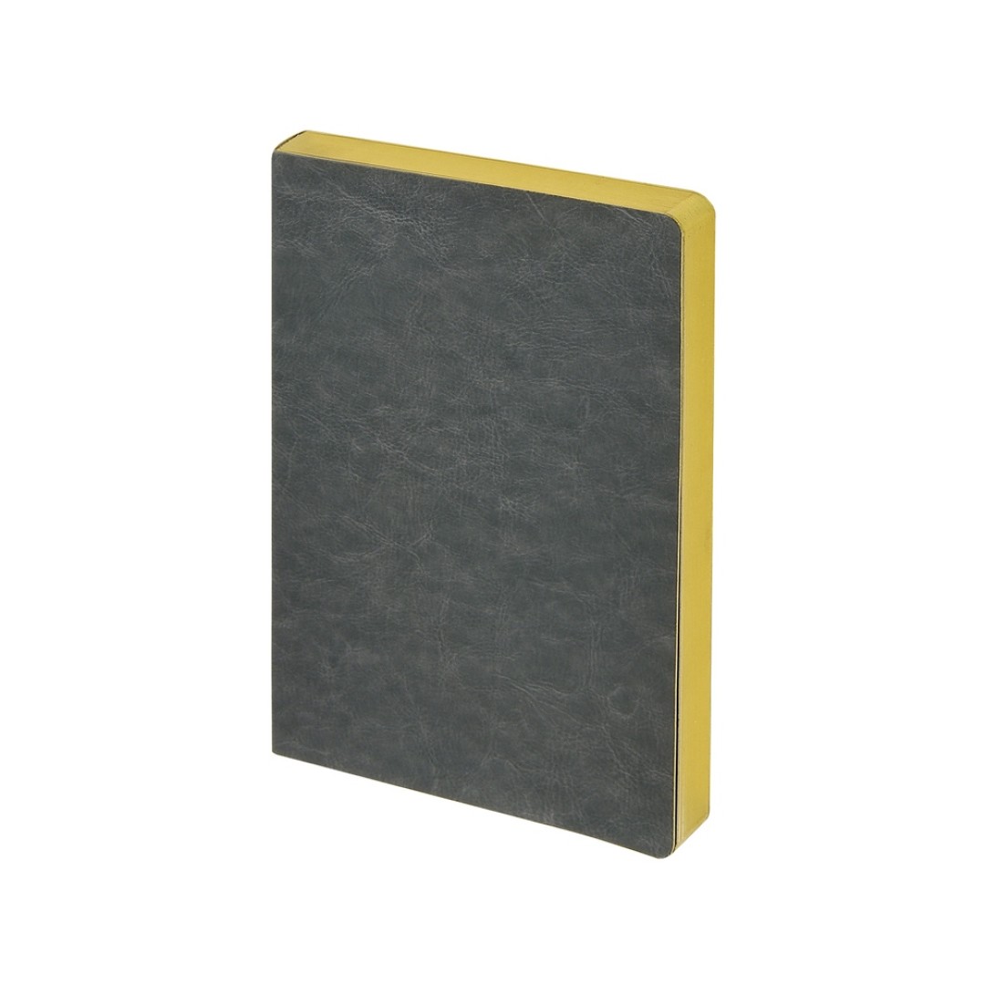 Ежедневник недатированный А5 "Megapolis Nebraska Flex", серый с золотым обрезом