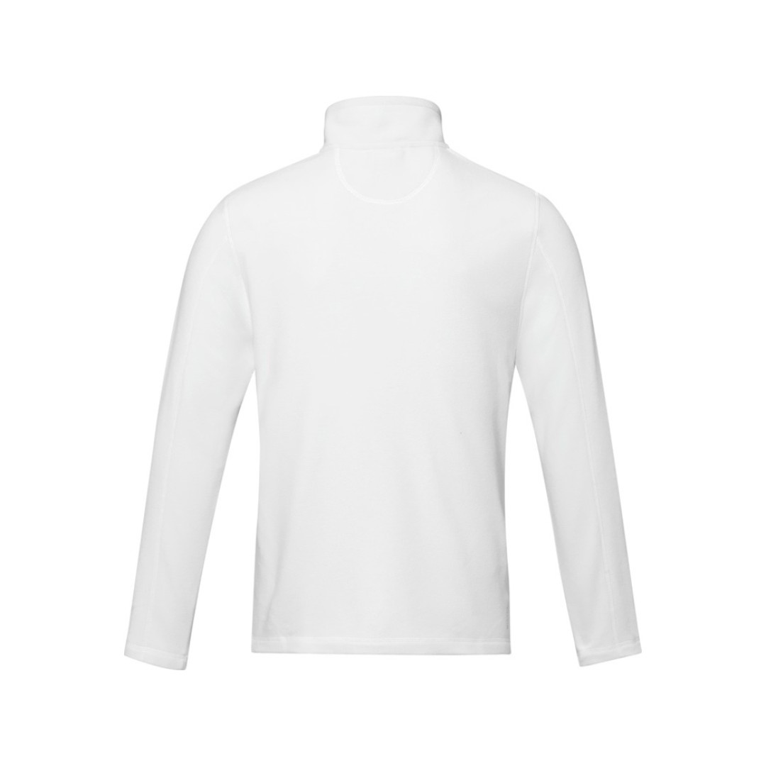 Мужская флисовая куртка Amber на молнии из переработанных материалов по стандарту GRS, белый