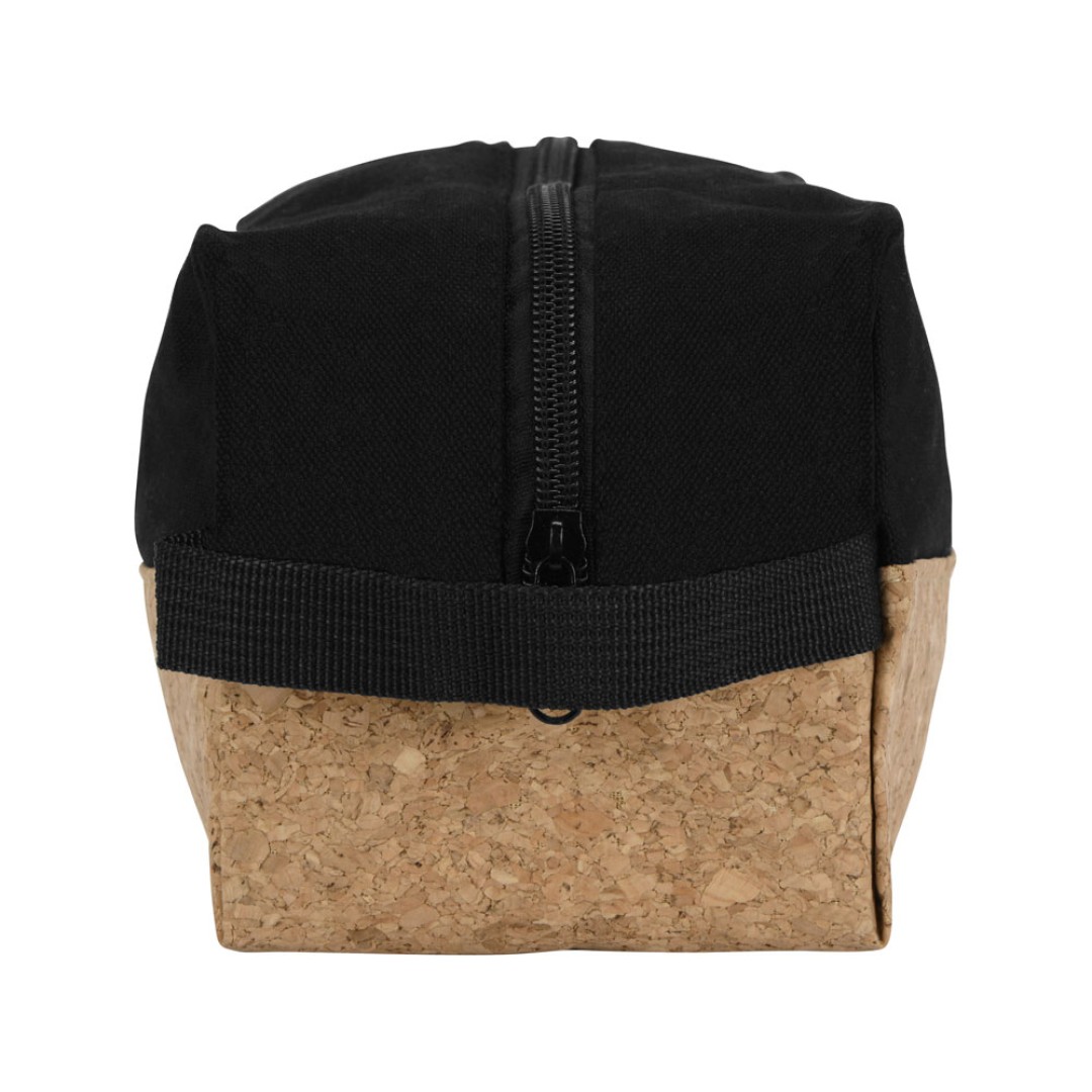 Несессер Corky хлопковый с пробковой вставкой, черный