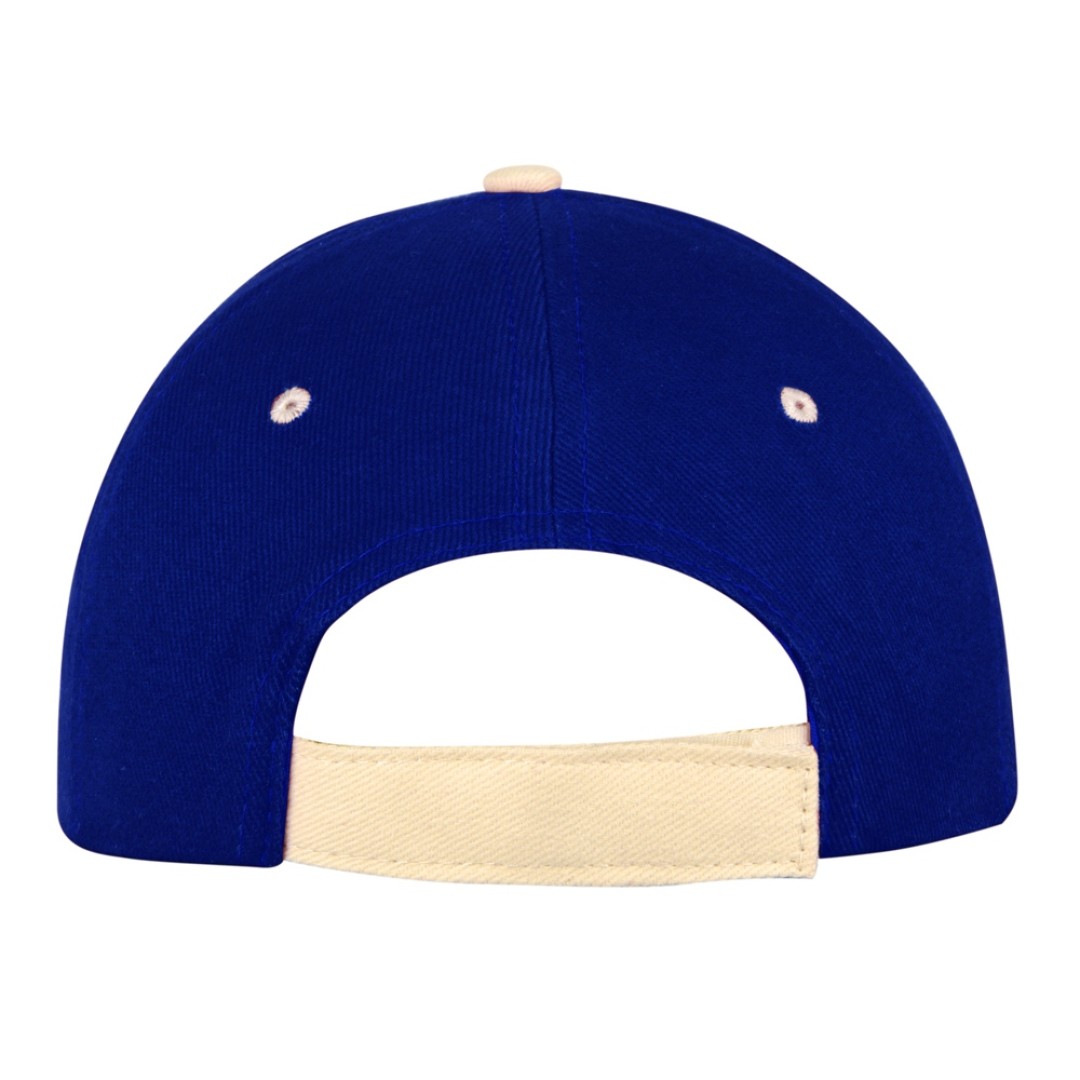 Бейсболка "New Castle" 6-ти панельная, кл синий/натуральный