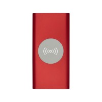 Беспроводное портативное зарядное устройство емкостью 8000 мАч Juice, красный