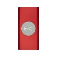 Беспроводное портативное зарядное устройство емкостью 8000 мАч Juice, красный