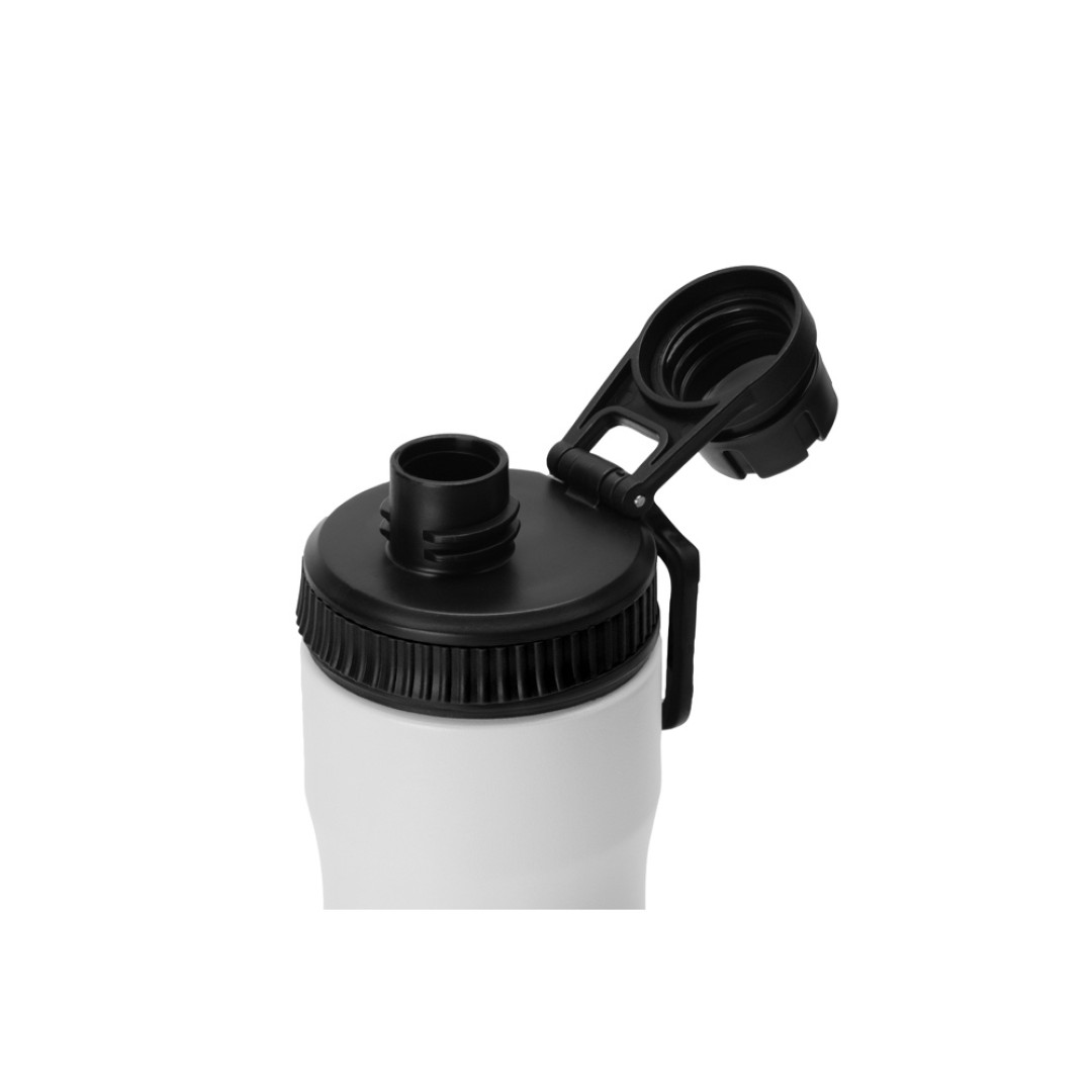 Бутылка для воды «Supply» Waterline, нерж сталь, 850 мл, белый/черный