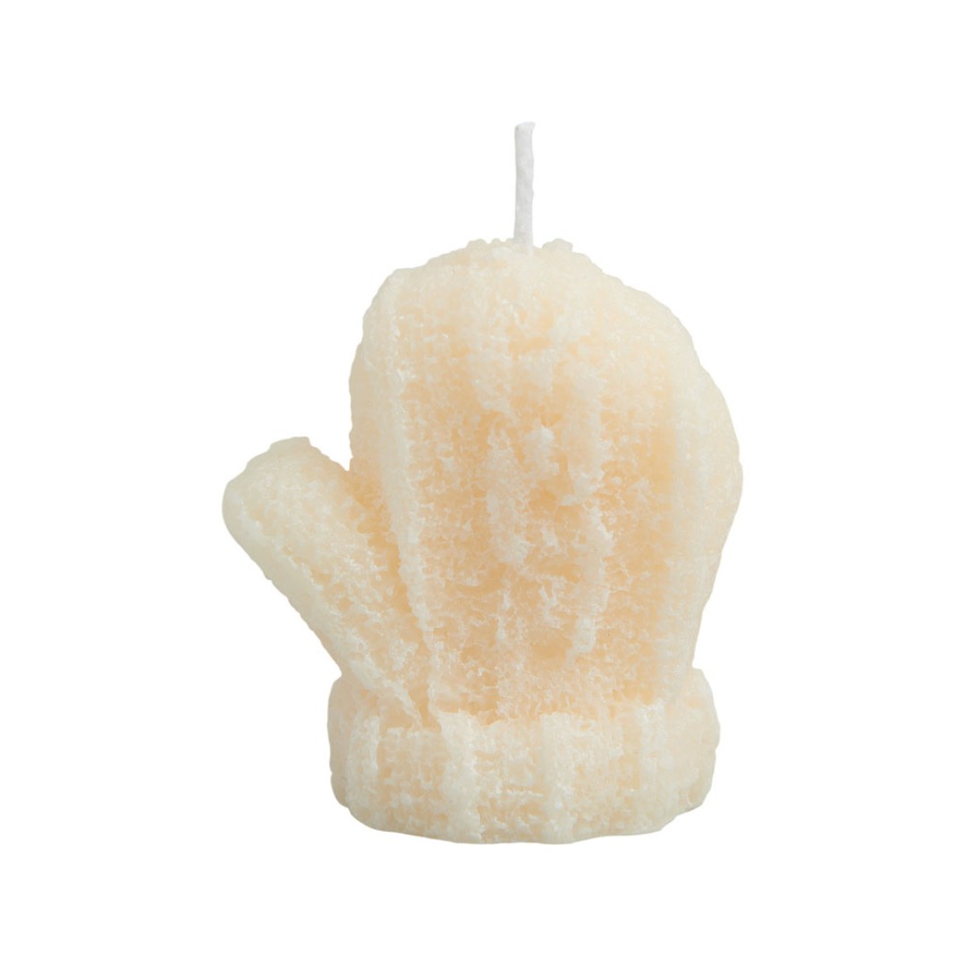 Свеча "Рукавичка", молочный