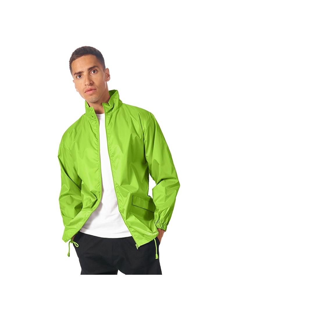 Ветровка "Miami" мужская с чехлом, зеленое яблоко