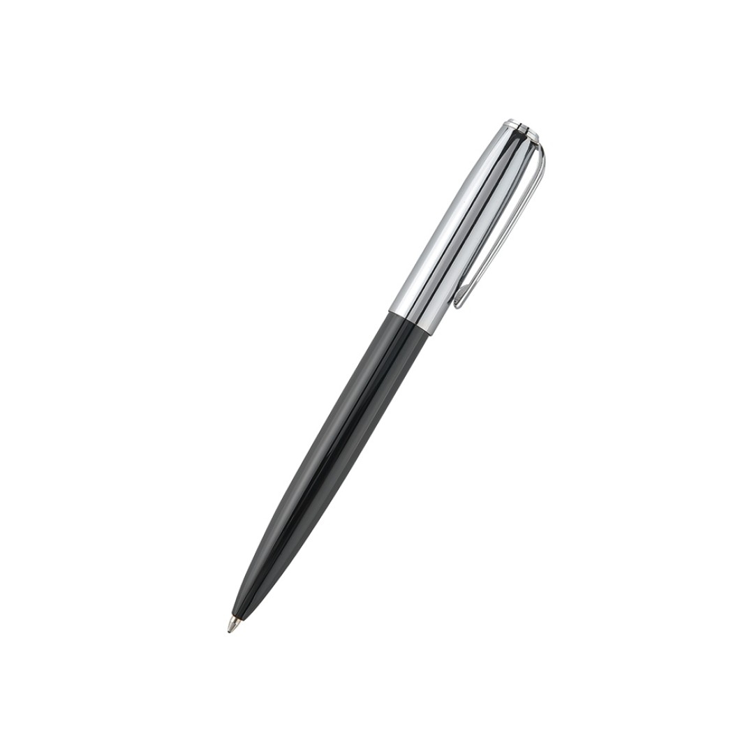 Ручка металлическая шариковая "Napoli", черный/серебристый