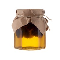 Мед с сосновой шишкой и кедровым орехом 250 гр.