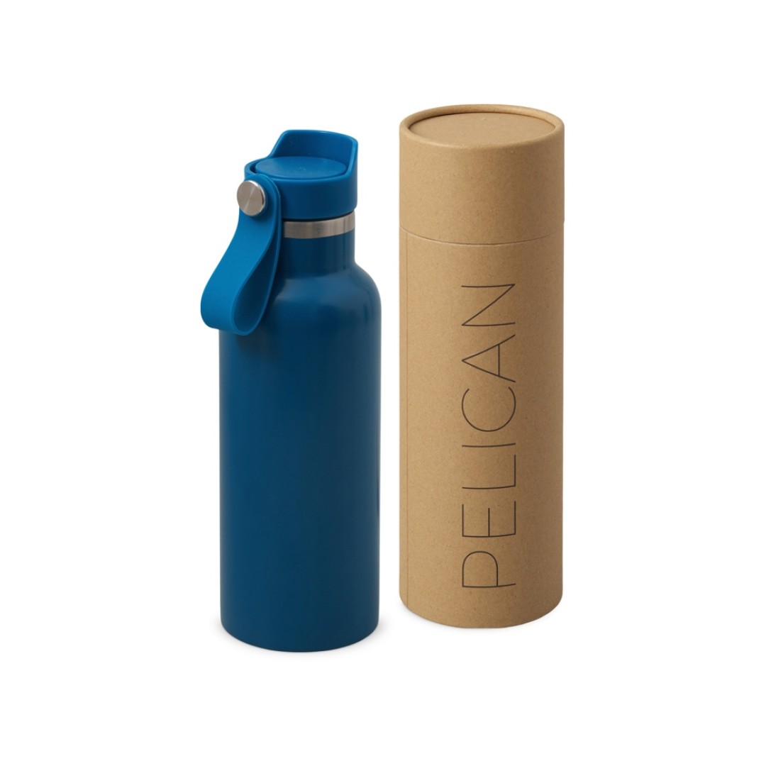 Вакуумная термобутылка «Pelican», 500 мл, синий индиго