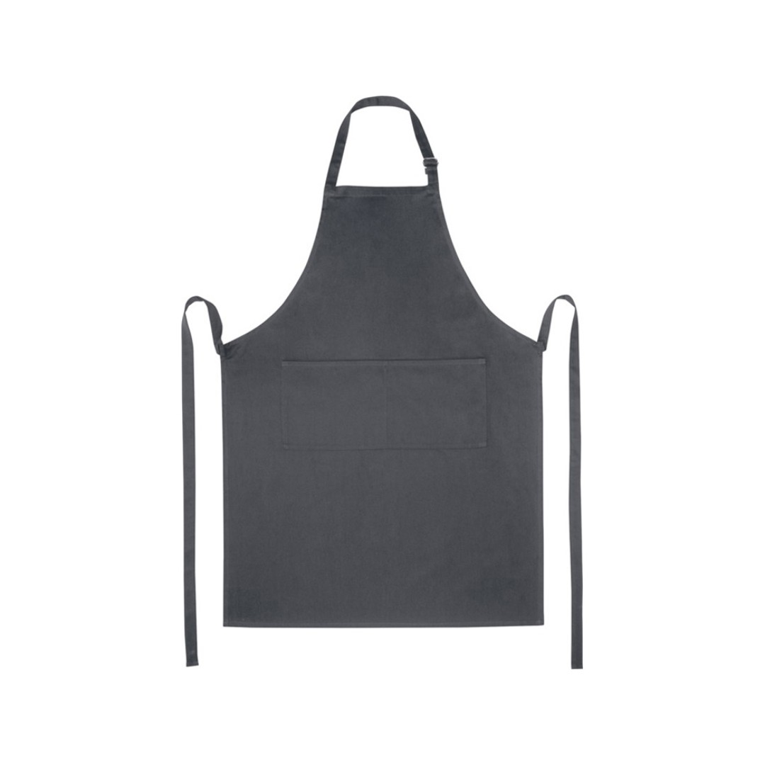Фартук Andrea плотностью 240 г/м2 с регулируемой завязкой на шее - Темно-серый