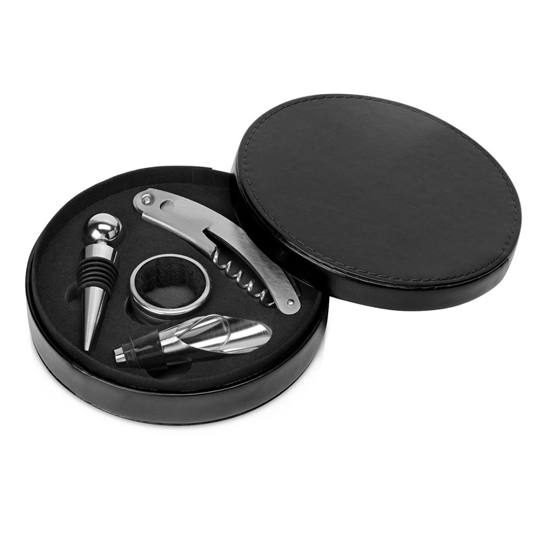 Набор аксессуаров для вина «Fabrizio», черный