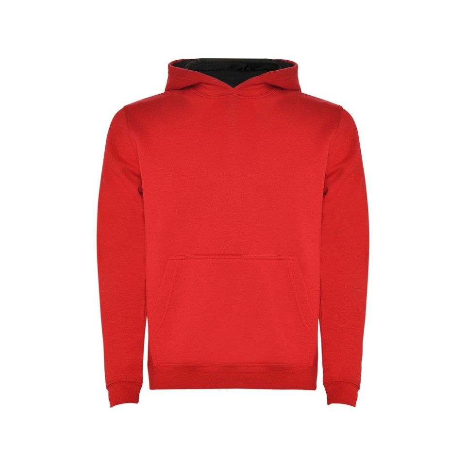 Толстовка с капюшоном "Urban" детская, красный/черный