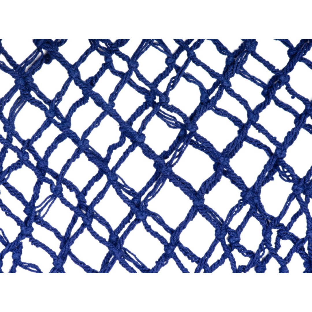 Авоська Dream М "old style" 15 литров с кожаными ручками, синий (12)