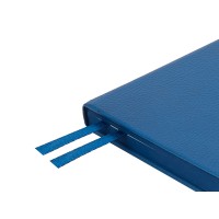 Ежедневник А5 датированный "Megapolis Nappa" на 2026, синий