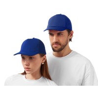 Бейсболка из структурной ткани Fargo, синий классический