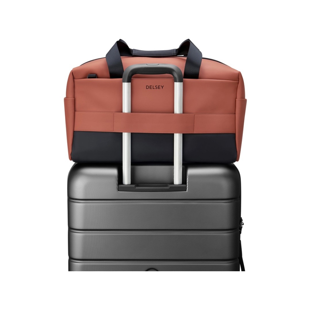 Сумка дорожная DELSEY, TURENNE, 26л, красно-коричневый