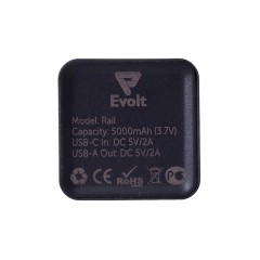 Внешний аккумулятор «Rail», 5000 mAh, черный