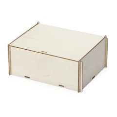 Елочная гирлянда с лампочками "Новогодняя" цветная + деревянная коробка с наполнителем-стружкой "Ларь"