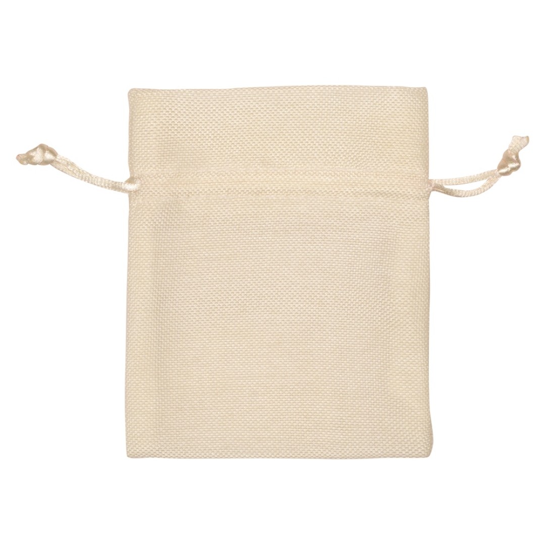 Мешочек подарочный, искусственный лен, малый, белый