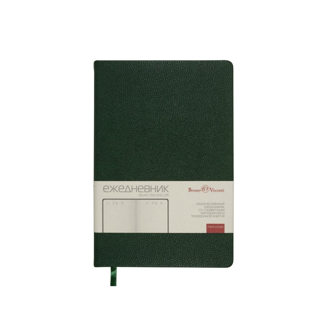 Ежедневник недатированный А5 "Loft", зеленый
