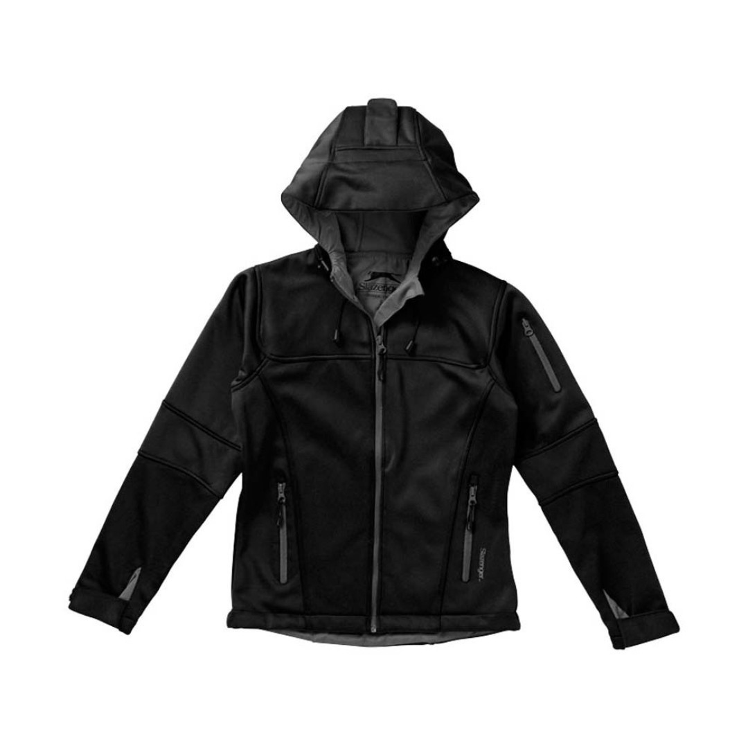 Куртка софтшел "Match" женская, черный/серый