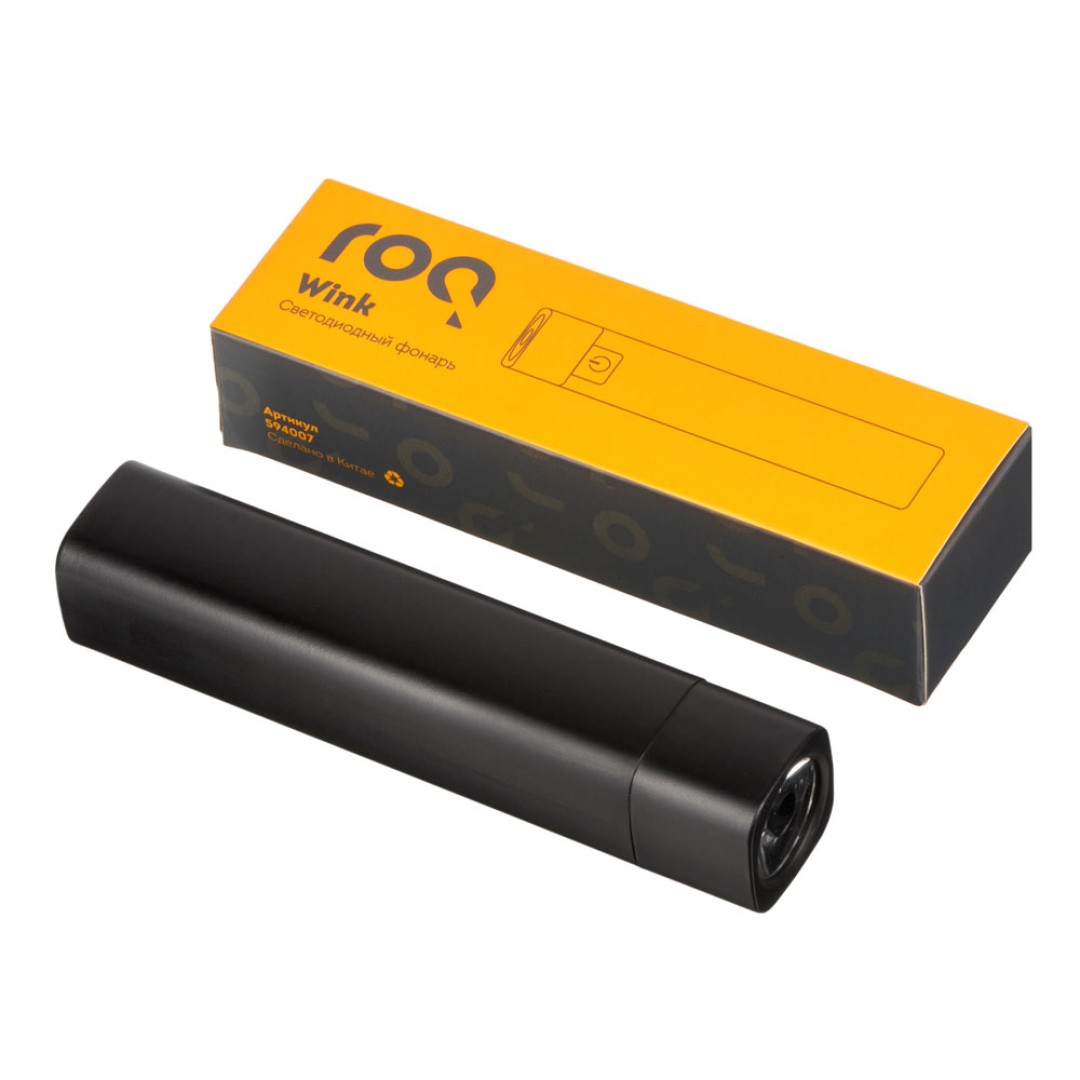 Светодиодный фонарь "Wink", черный