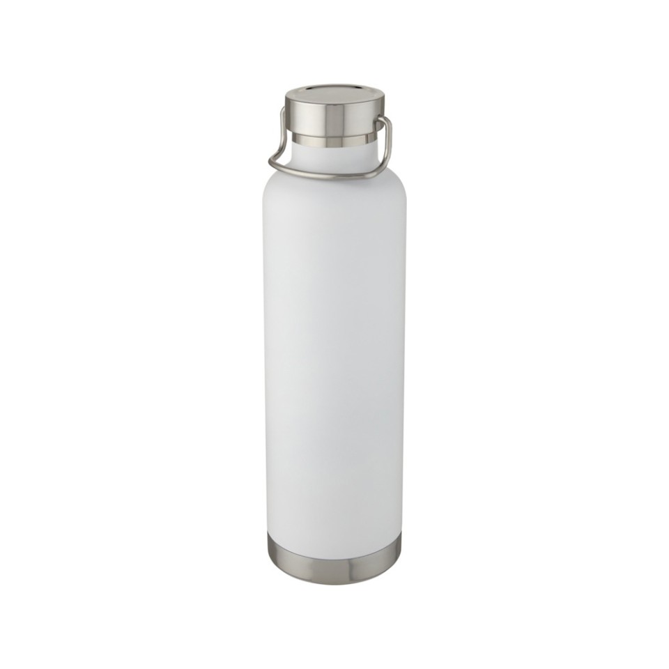 Thor, медная спортивная бутылка объемом 1 л с вакуумной изоляцией, белый