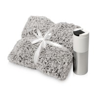 Подарочный набор с пледом и термокружкой "Хюгге"