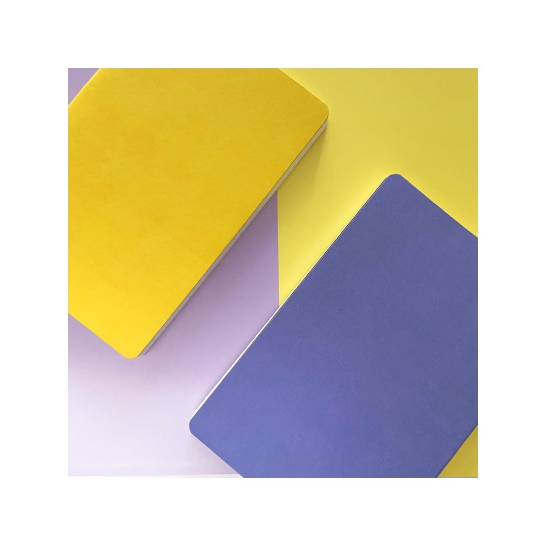 Ежедневник А5 недатированный «Megapolis Velvet Flex», желтый