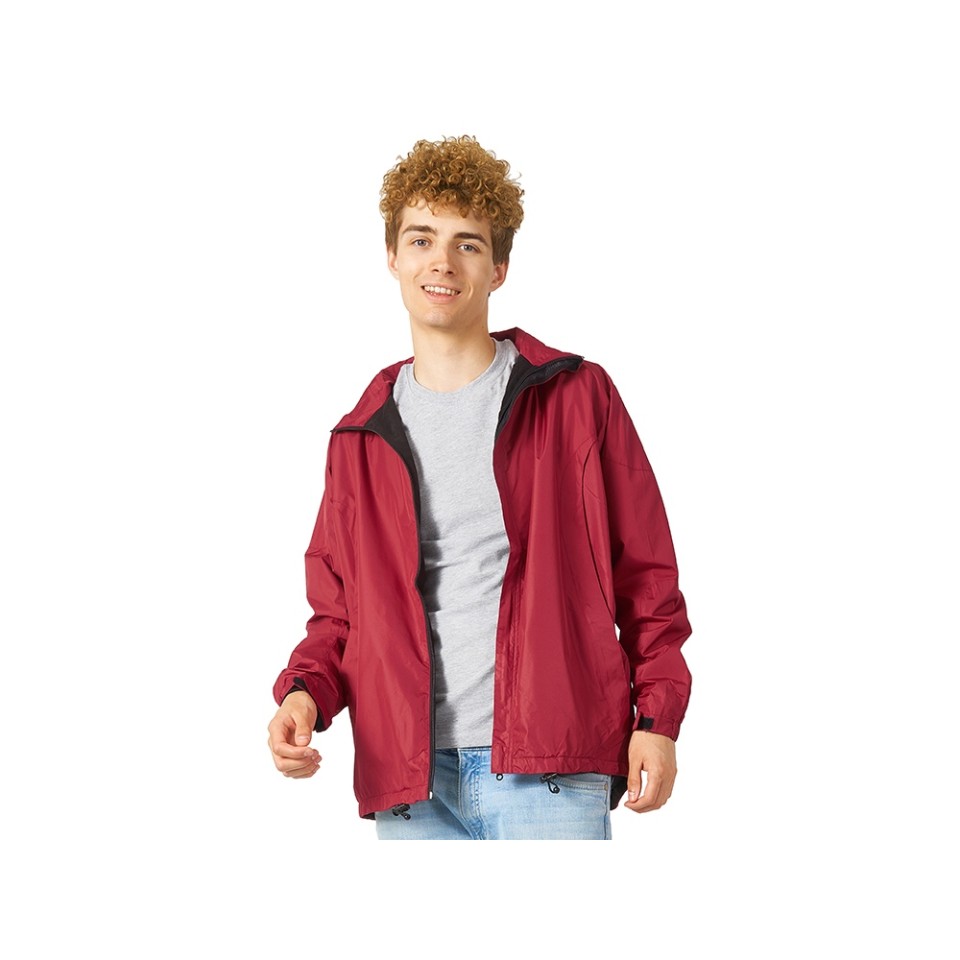 Куртка мужская с капюшоном "Wind", красный