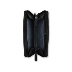 Кошелёк женский BUGATTI Banda, с защитой данных RFID, чёрный, кожа/полиэстер, 18,5х2х10 см