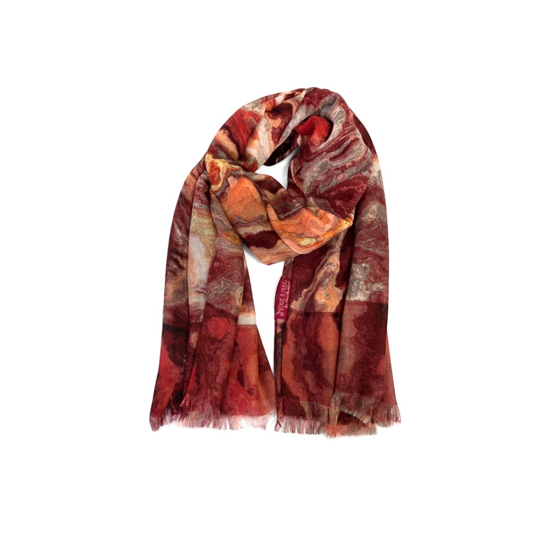 Мужской шарф "Красный Оникс"