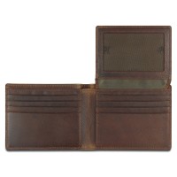 Портмоне Mano "Don Leon", натуральная кожа в коричневом цвете, 11 х 8,6 см