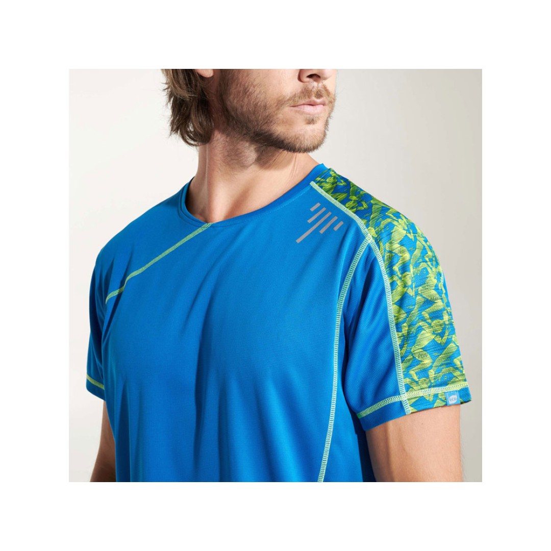 Спортивная футболка "Sochi" мужская, принтованый бирюзовый