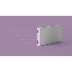 Внешний аккумулятор Rombica NEO ARIA Orchid, 10000мАч, Soft-touch, PD, QCharge, Type-C, сиреневый