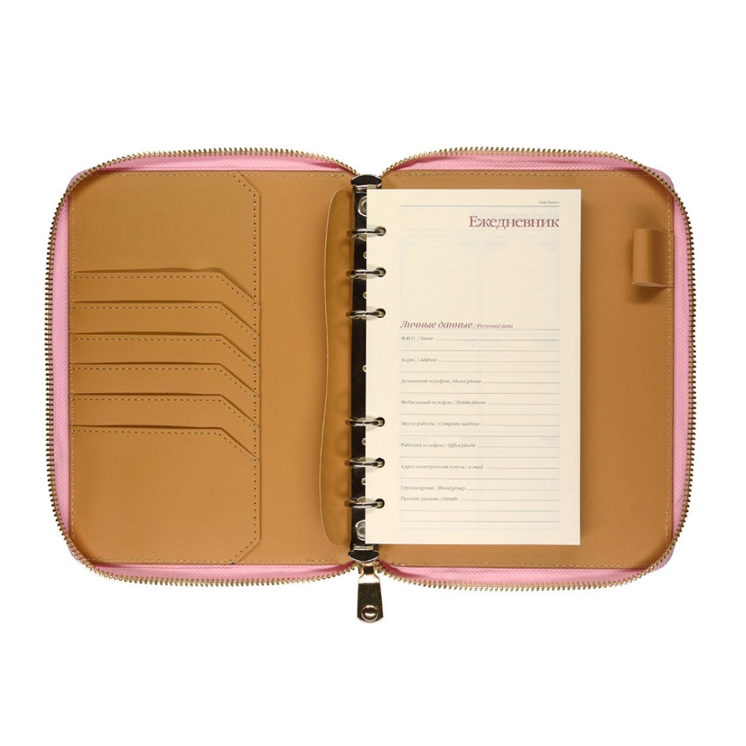 ЕЖЕДНЕВНИК недатированный А5- "RIVIERA. ZEFIR" (РОЗОВЫЙ ЗЕФИР) (Р)