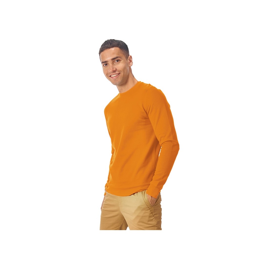 Свитшот "Motion" унисекс с начесом, оранжевый