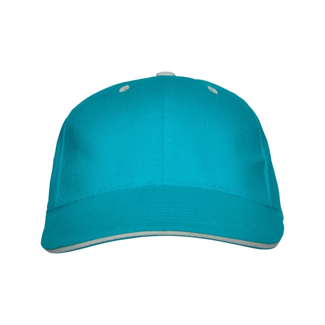 Бейсболка "Panel" унисекс, бирюзовый
