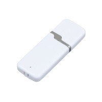 Флешка 3.0 промо прямоугольной формы c оригинальным колпачком, 128 Гб, белый