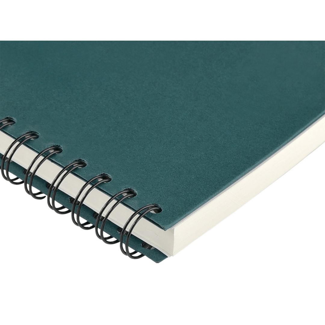 Ежедневник недатированный на гребне А5 "Pragmatic", темно-зеленый