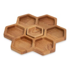 Менажница соты с одной соусницей "Соты" (Р)