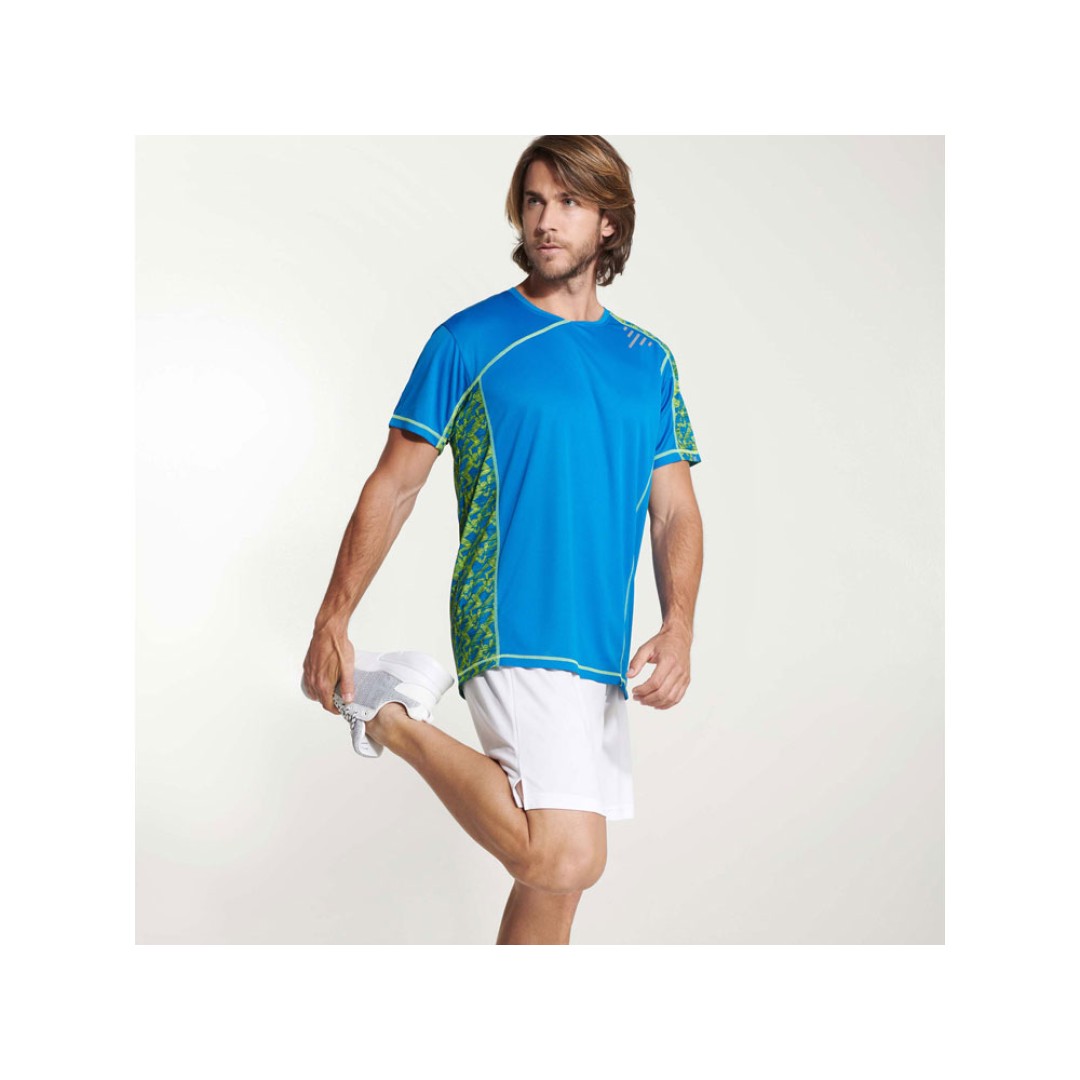 Спортивная футболка "Sochi" мужская, принтованый бирюзовый