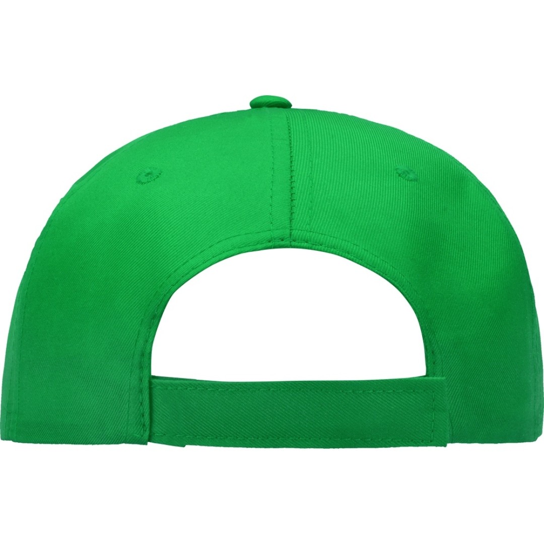 Бейсболка "Poly" 5-ти панельная 120 гр, зеленый