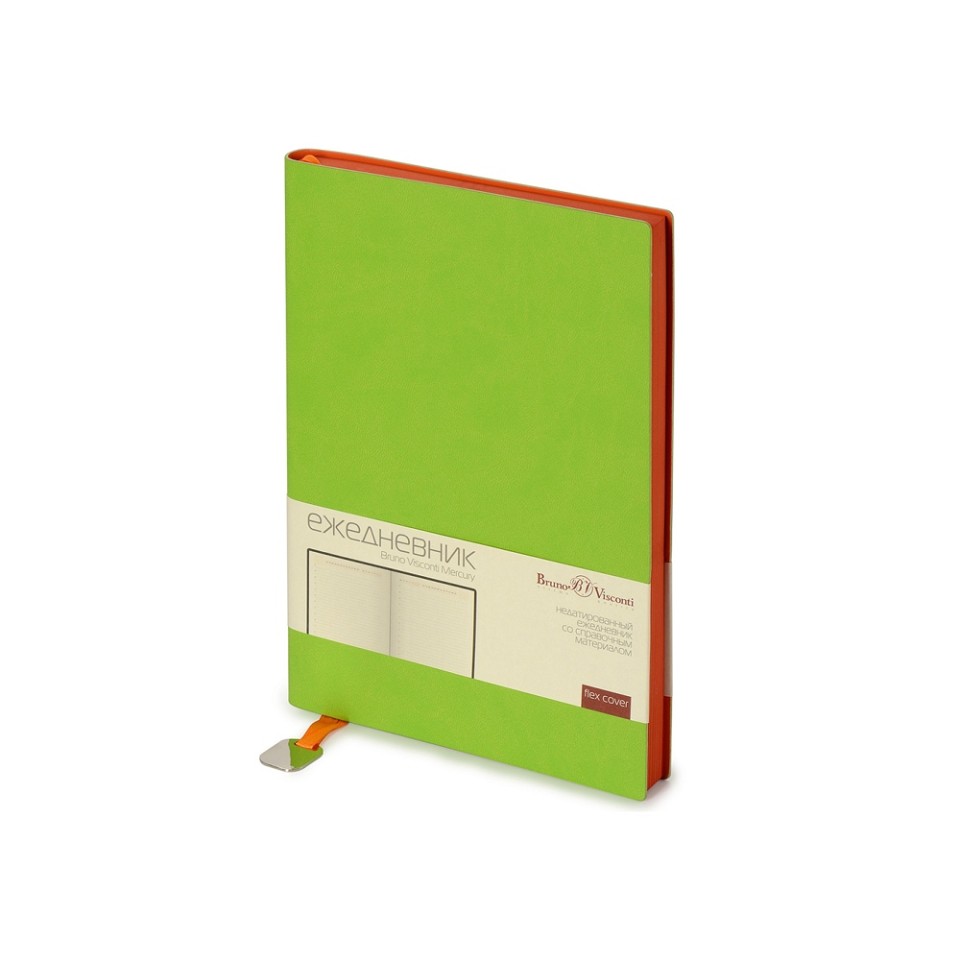 Ежедневник А5 недатированный «Mercury», салатовый