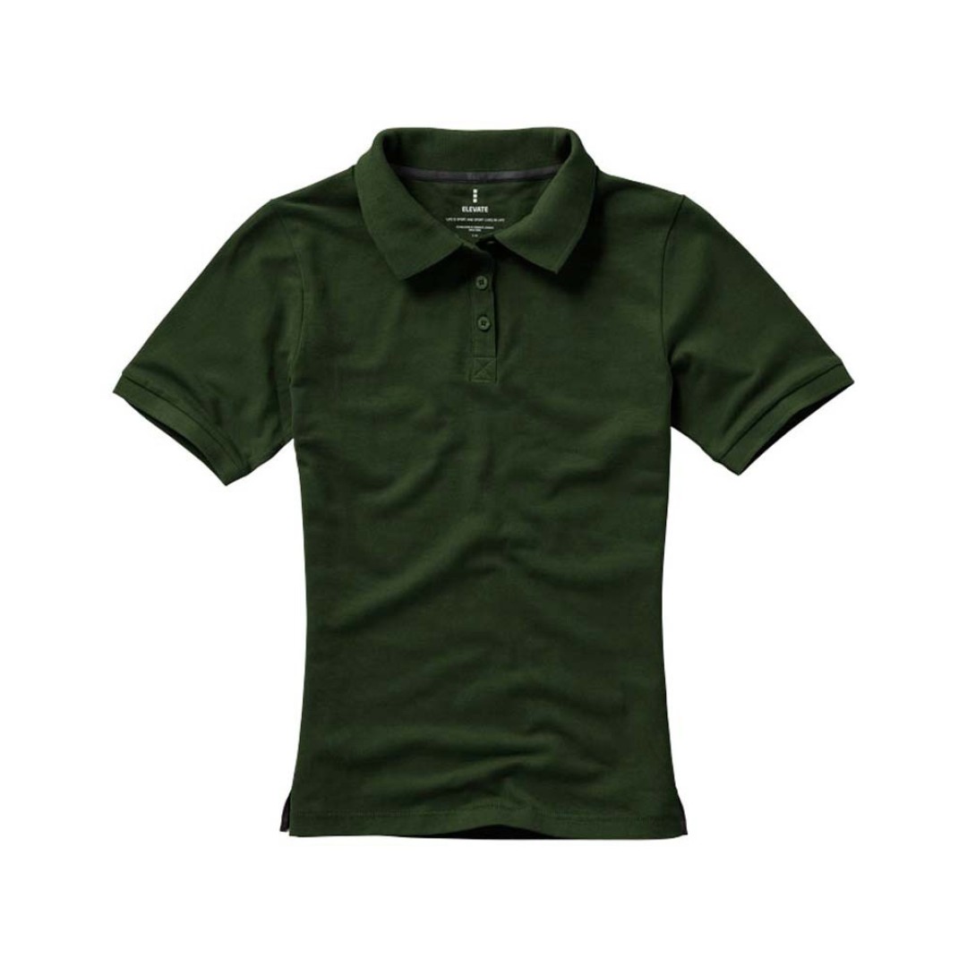 Calgary женская футболка-поло с коротким рукавом, армейский зеленый