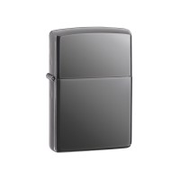 Зажигалка ZIPPO Classic с покрытием Black Ice, латунь/сталь, чёрная, глянцевая, 38x13x57 мм