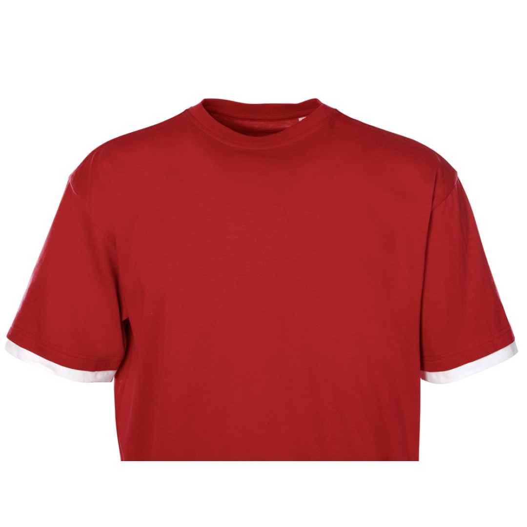 Футболка «Rotterdam» мужская, красный/белый