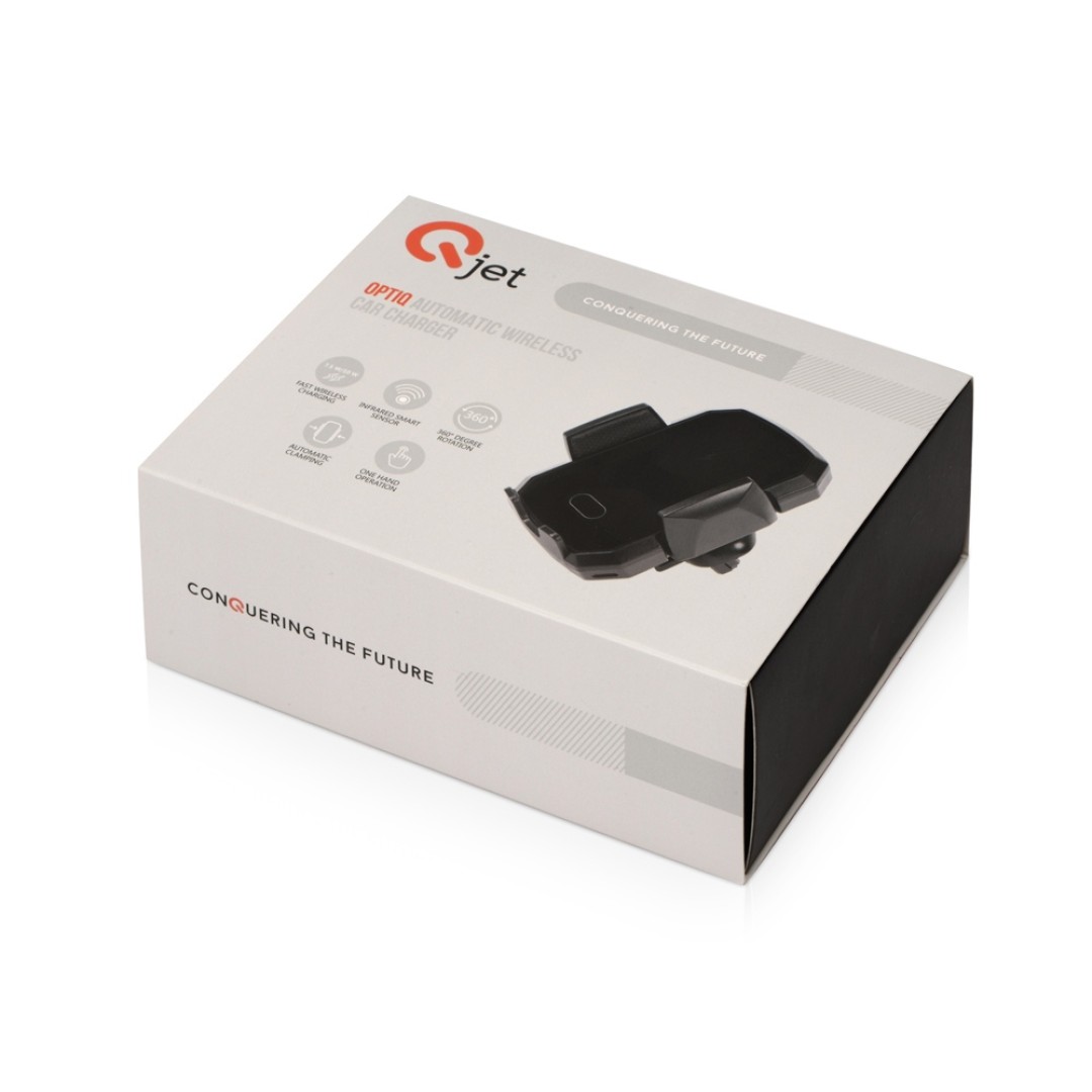 Автомобильное беспроводное зарядное устройство "OptIQ", 10 Вт, черный